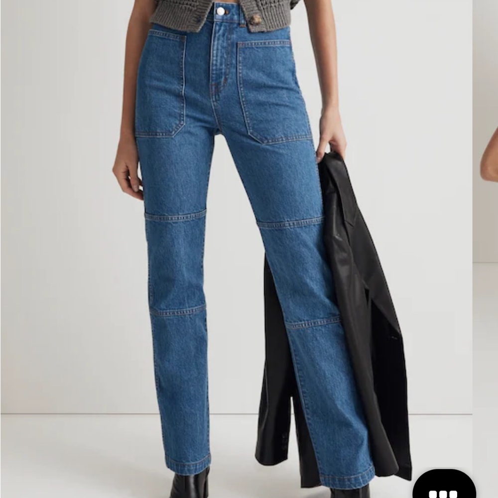Madewell Women's Straight Leg Blue Jeans